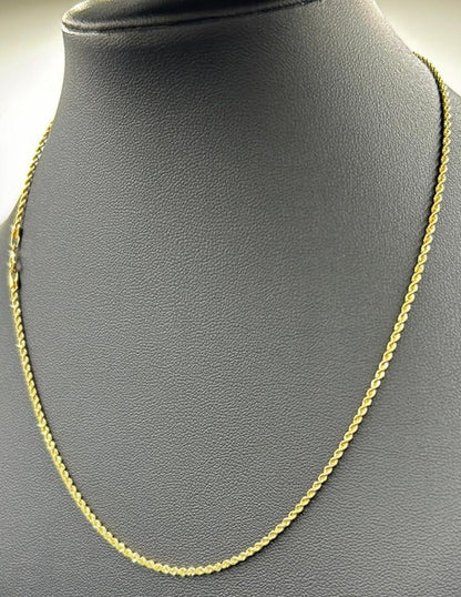 336-NEW 14K Rope Chain           (1.65mm).W.G