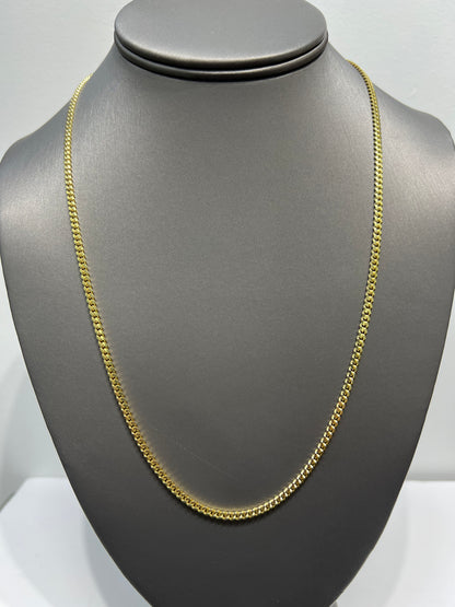 1266- NEW 14K Solid Miami Cuban Chain (3mm) W.G