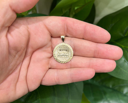 1315- 10K Nugget Round The Last Supper Pendant W.G