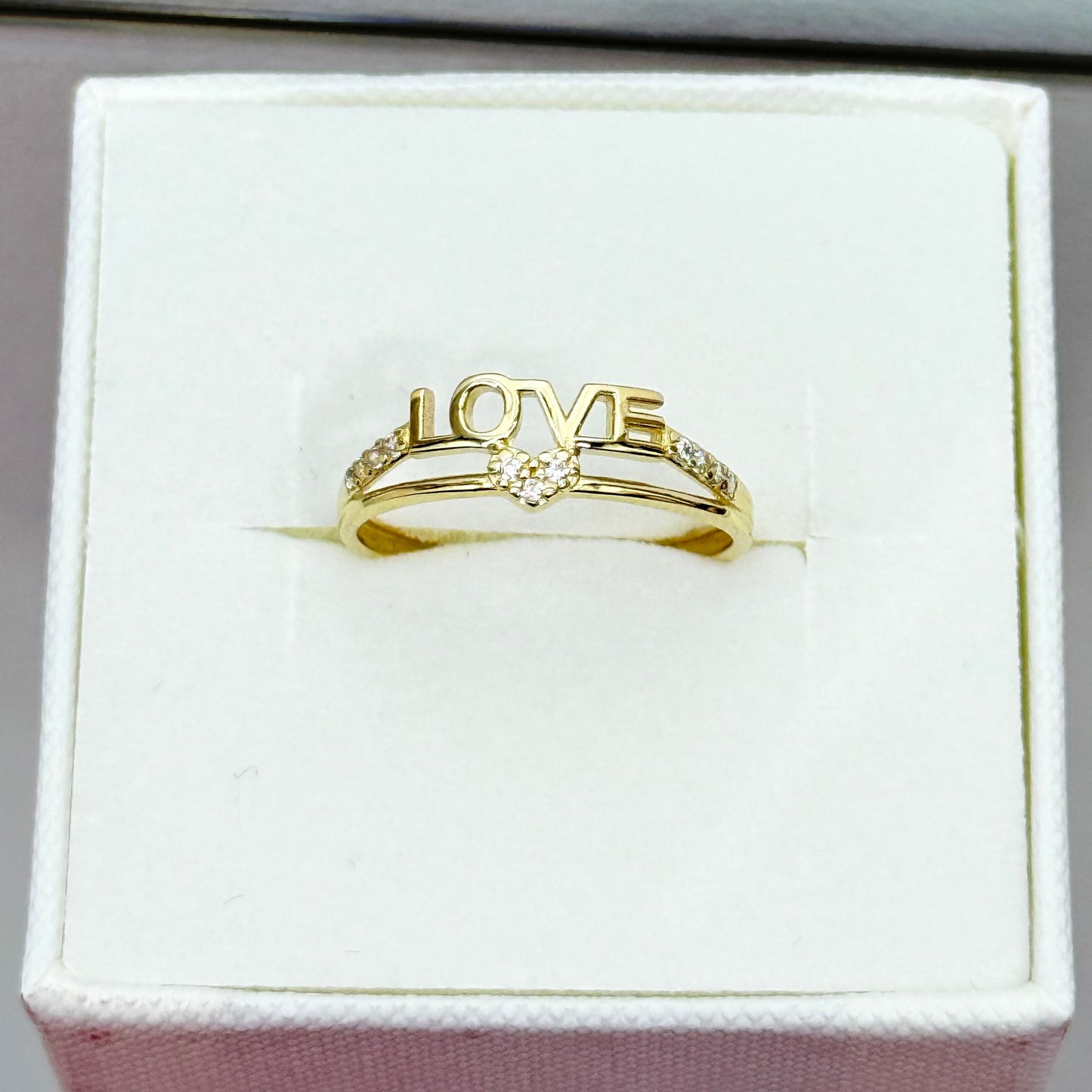 996- 14K Love Small Ring (W.G)