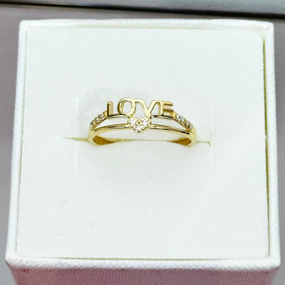 996- 14K Love Small Ring (W.G)