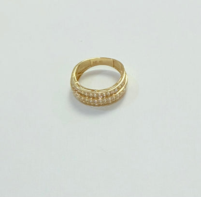 1682- NEW 14K Wedding Zirconia Band Ring W.G