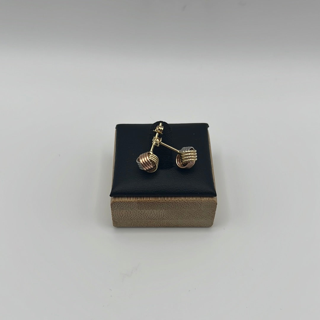 219- Yellow Gold Stud Earrings