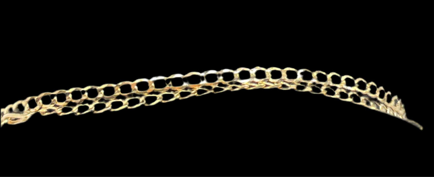 380- 14K Cuban Link Bracelet 7 1/2”