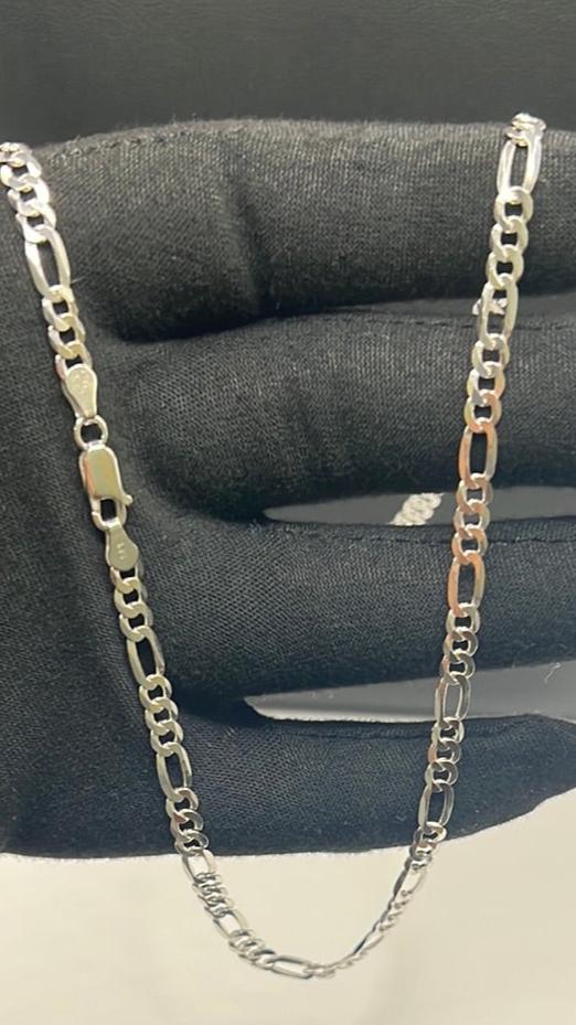 S276- Silver Figaro Chain 20”