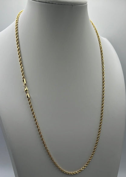 242-NEW 14K Rope chain            (2.76mm).W.G