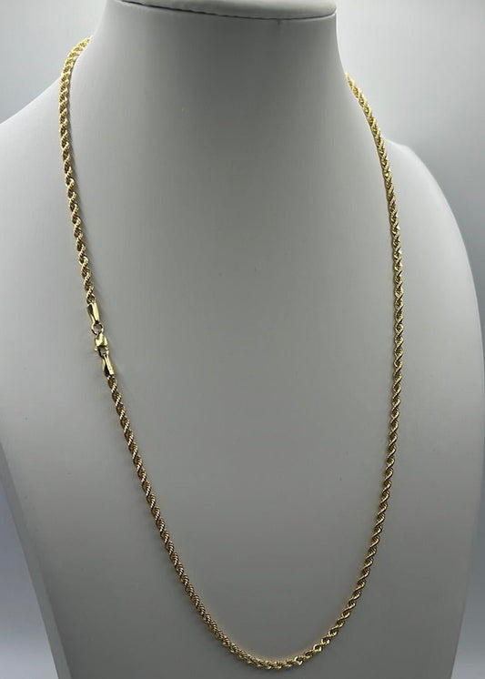 242-NEW 14K Rope chain            (2.76mm).W.G