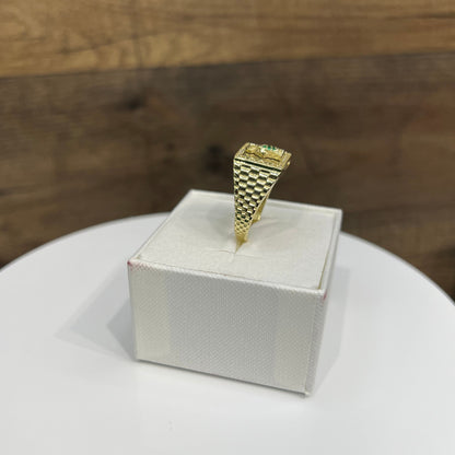 1278- 10K St Jude Figure Fashion Men's Ring W.G