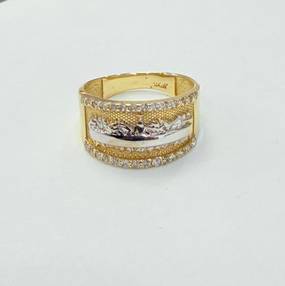 1246- NEW 14K The Last Supper Ring W.G