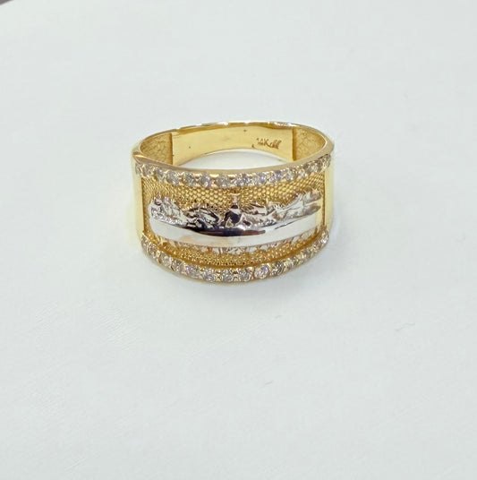 1246- NEW 14K The Last Supper Ring W.G