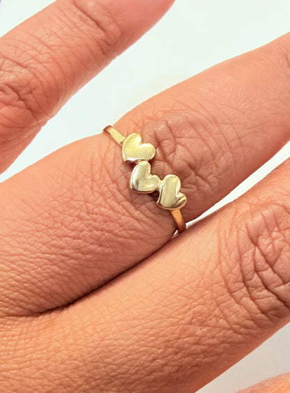 1708- NEW 10K Heart Band Women’s Ring W.G