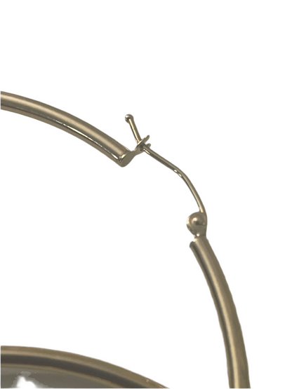 703- NEW Yellow Gold Hoops 65mm (W.G)