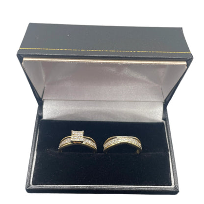 506- 14K Wedding Set Ring Sz