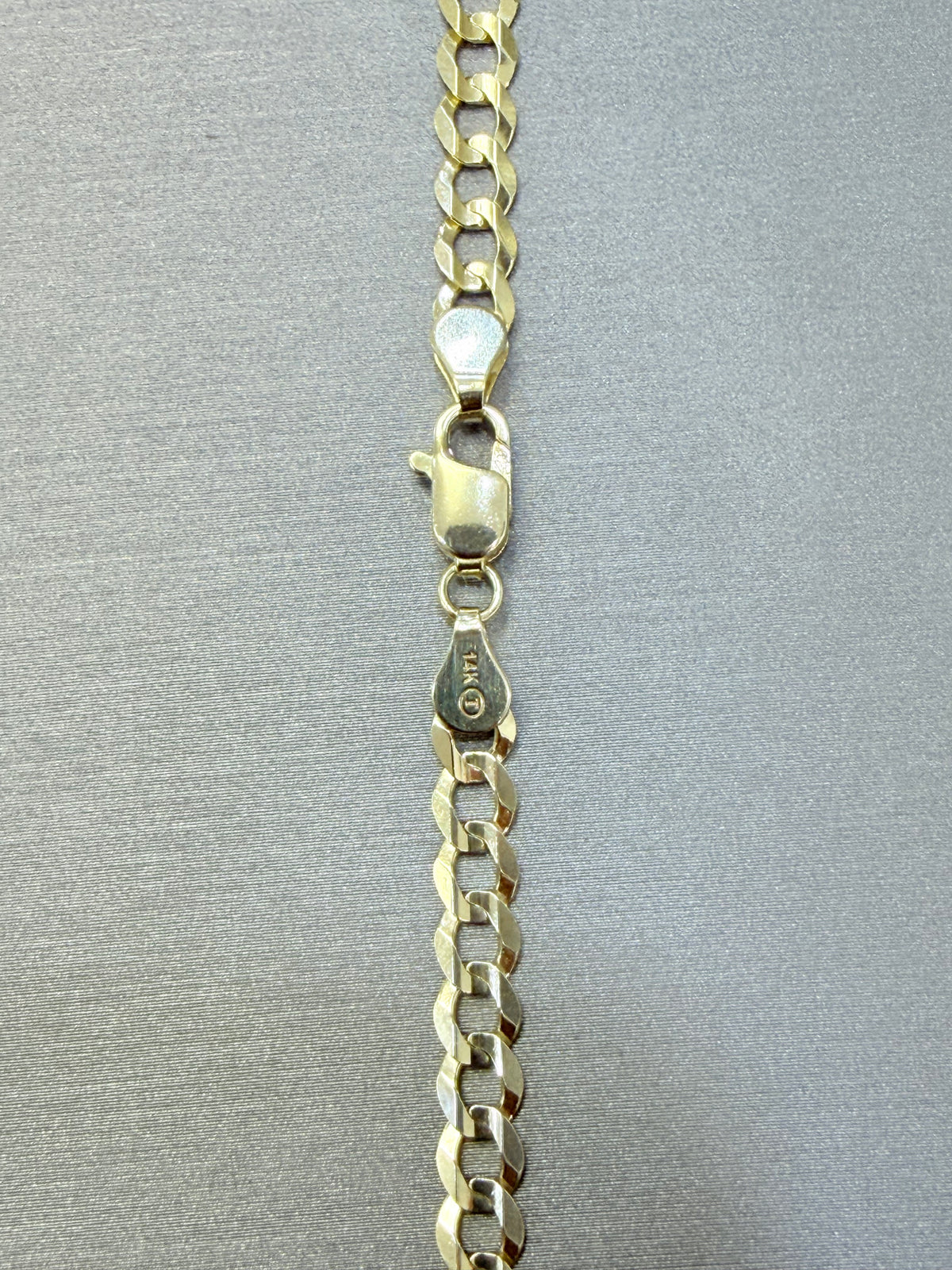 1756- NEW 14K Solid Cuban Curb Bracelet 8.5” (5mm) W.G