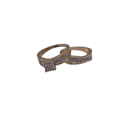 506- 14K Wedding Set Ring Sz