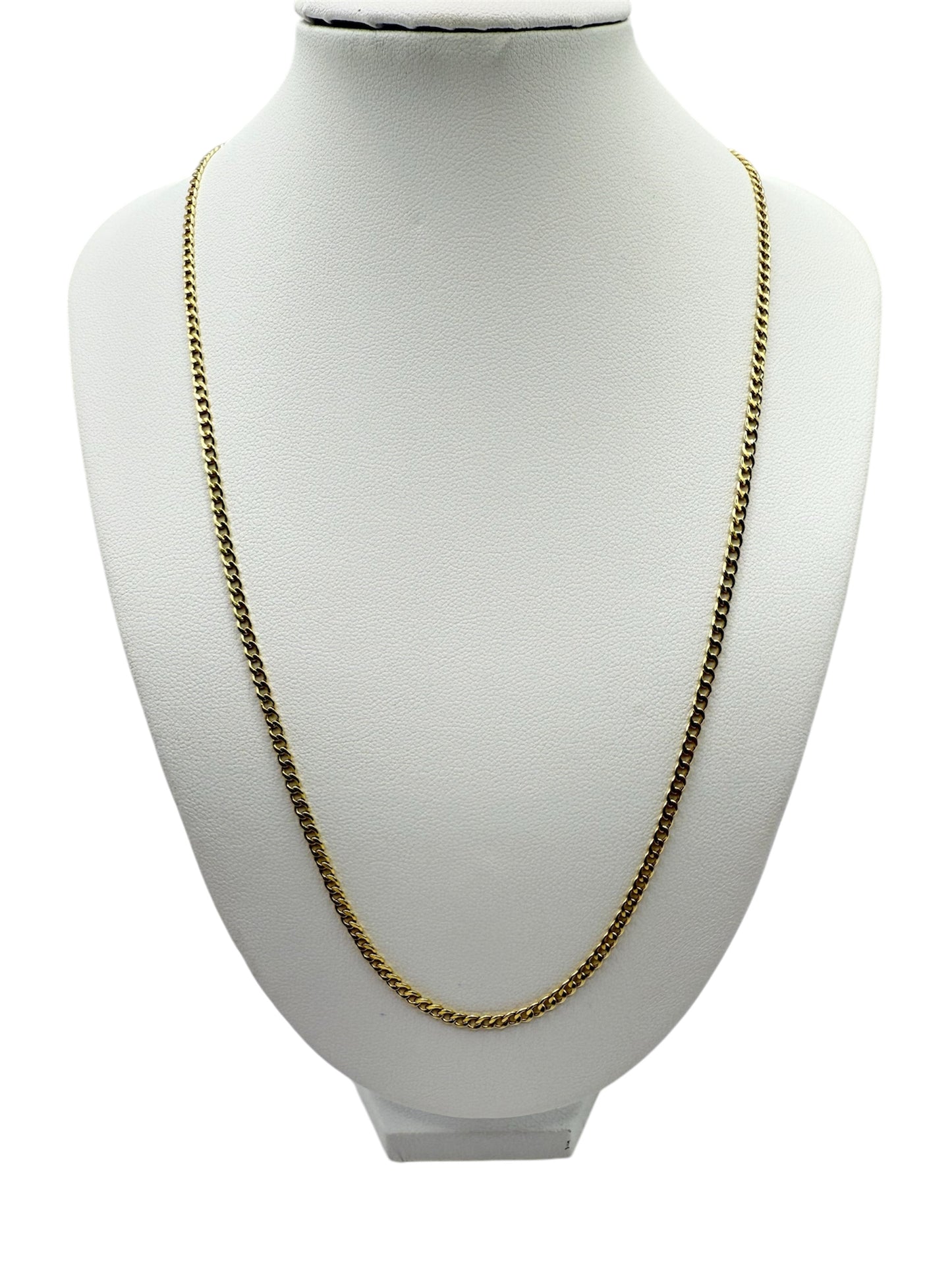 893- NEW 14K Hollow Cuban Curb Chain  (2.5mm).W.G
