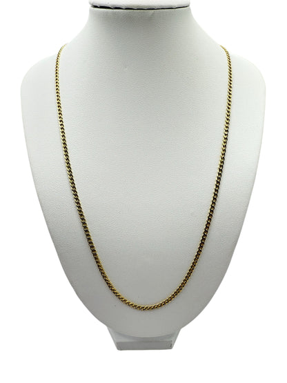 893- NEW 14K Hollow Cuban Curb Chain  (2.5mm).W.G