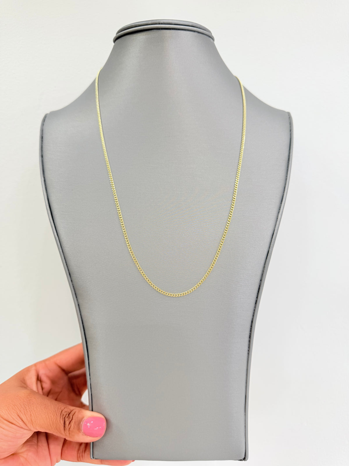 1784- NEW 10K Hollow Miami Cuban Chain 22" (2.2mm) W.G