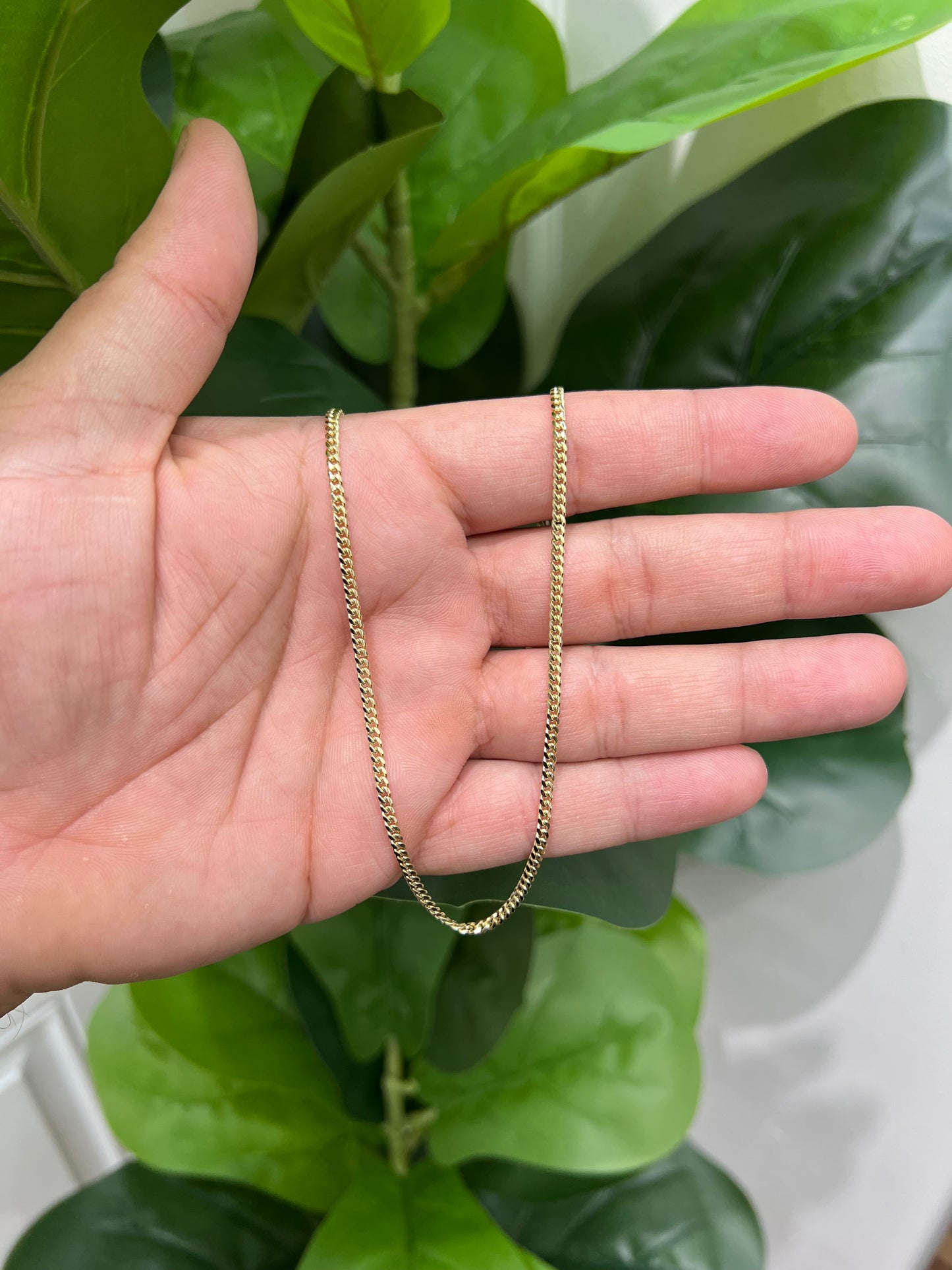 1187-NEW 14K Solid Miami Cuban Chain (2.65mm)W.G