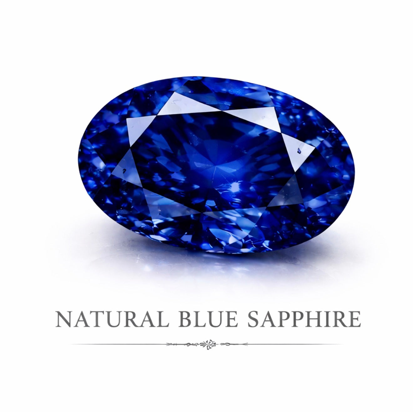 1524- NEW 10K Gold Round Sapphire Fashion Ring W.G