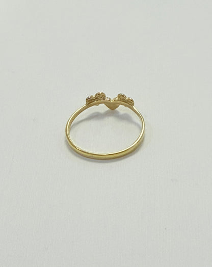 1708- NEW 10K Heart Band Women’s Ring W.G