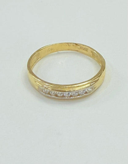 285- NEW 14K Wedding Rings Heart & Band Set W.G