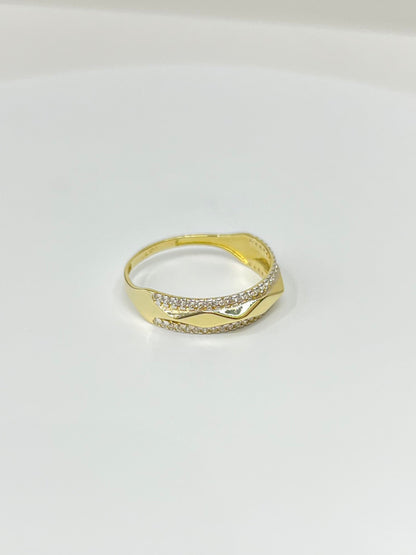 946- NEW 14K Wedding Band Cz Stone Men’s Ring W.G