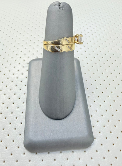 1817- NEW 14K Wedding Rings Set W.G