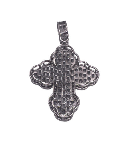 S550- .925 All Cz Stones Cross Pendant