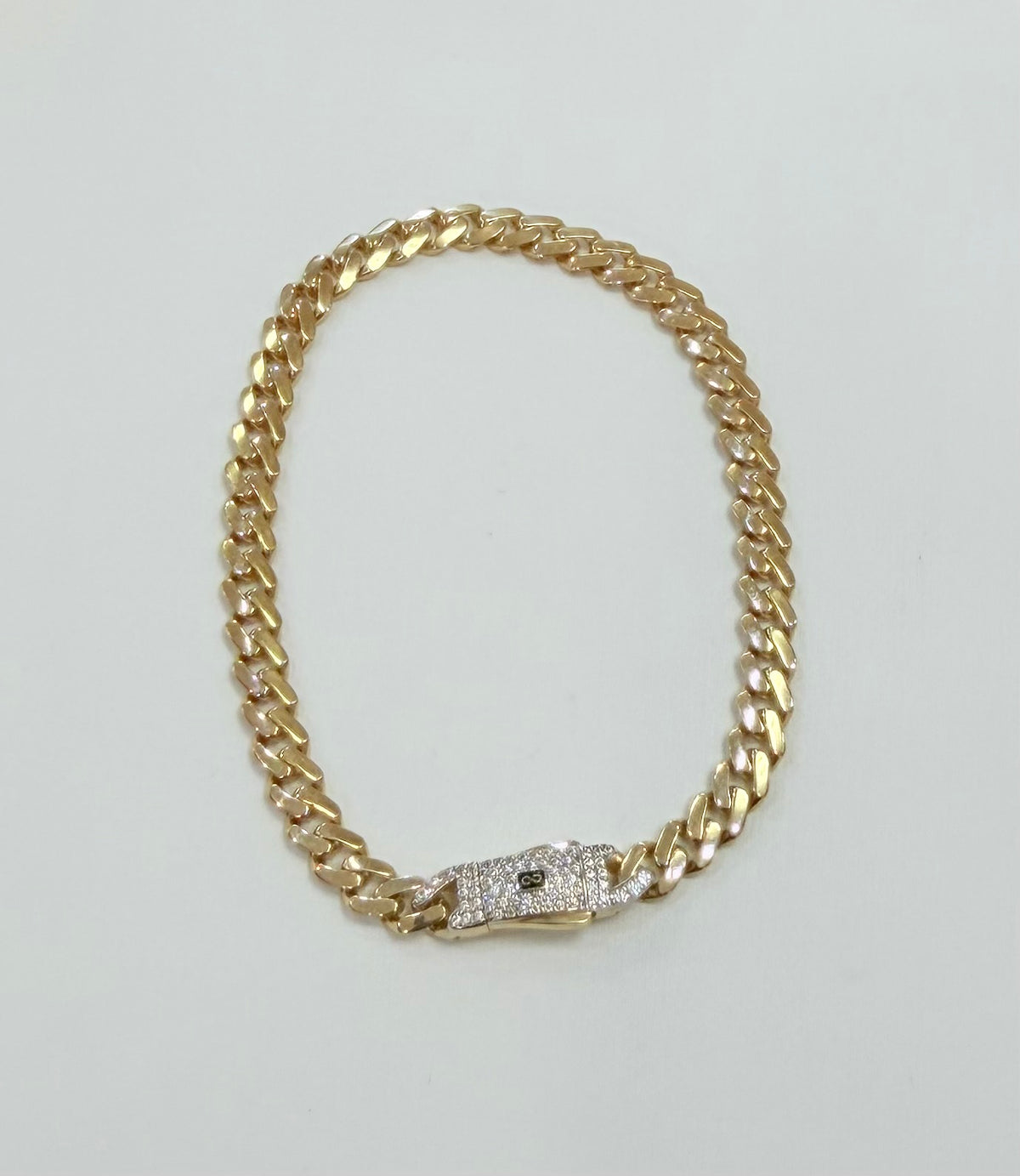 1750- NEW 10K Monaci Gold Bracelet 7.5” (5mm) W.G