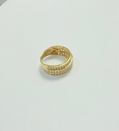 1682- NEW 14K Wedding Zirconia Band Ring W.G
