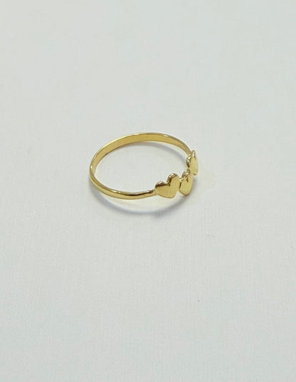 1708- NEW 10K Heart Band Women’s Ring W.G