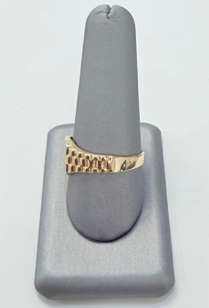 1833- NEW 14K Square Fashion Ring W.G