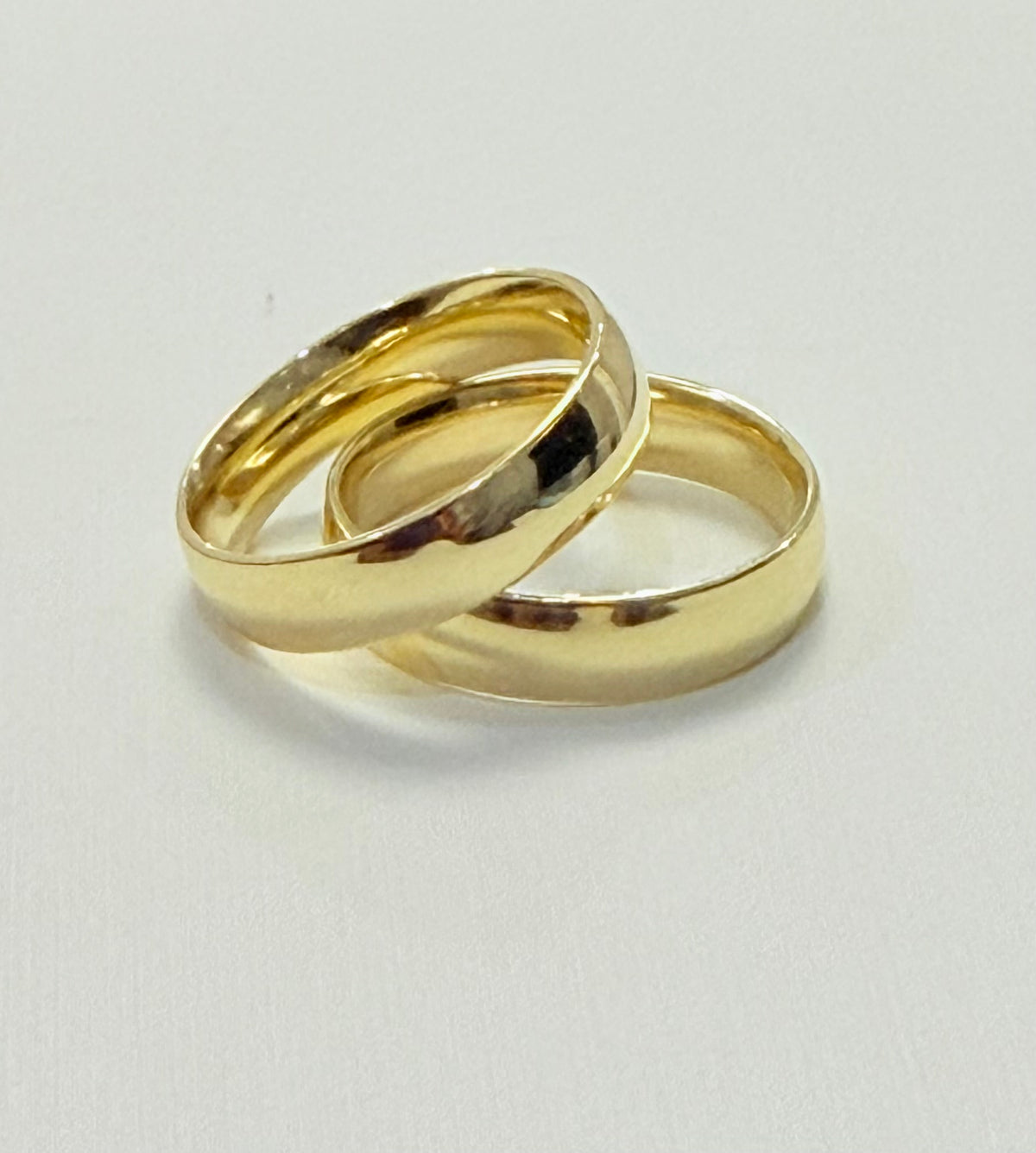 359- NEW 14K Gold Wedding Band Set (W.G)
