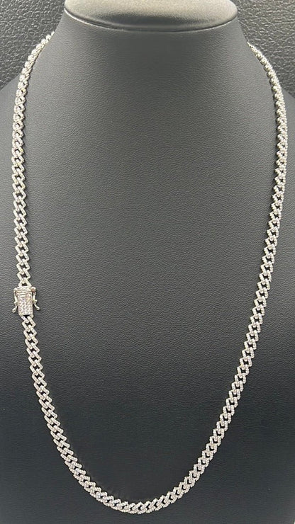 S271- Silver Cuban Link Chain 22"