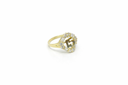 1488- NEW 10K Gold Classic Quinceañera Ring W.G