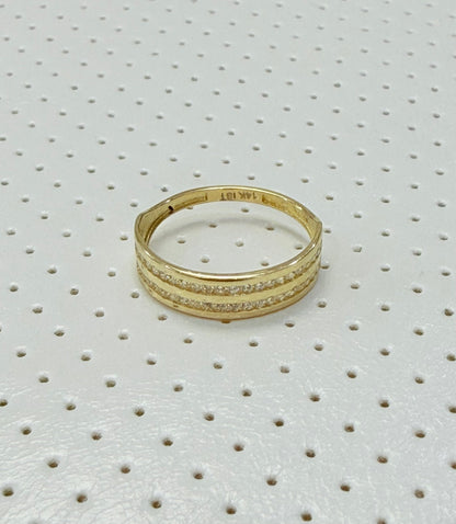 1808- NEW 14K Jade Wedding Trio Set