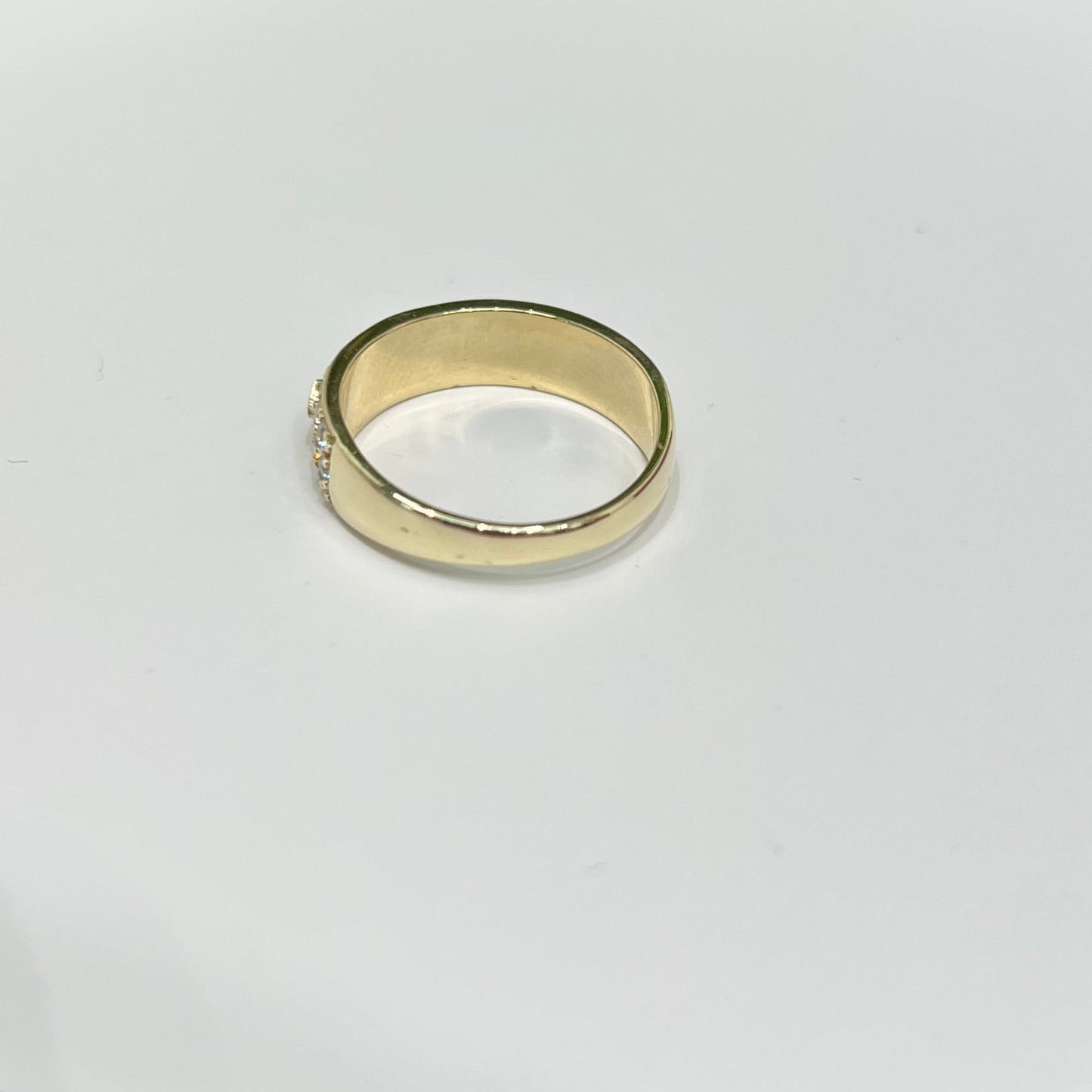 1455- NEW 10K Wedding Fancy Band Ring W.G