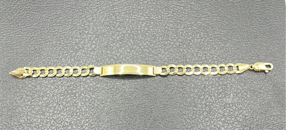 281- NEW Cuban Curb ID Bracelet Plate 8”