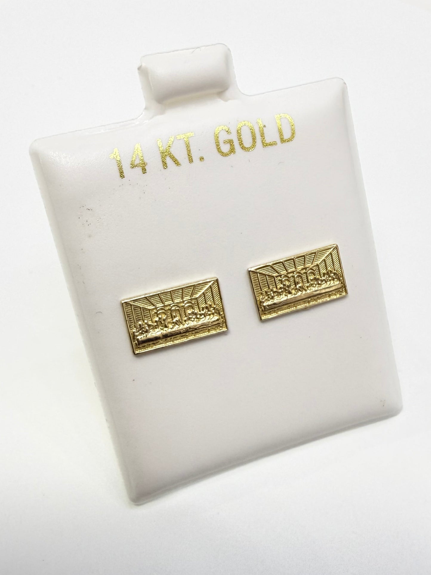 1605- NEW 14K The Last Supper Earrings W.G