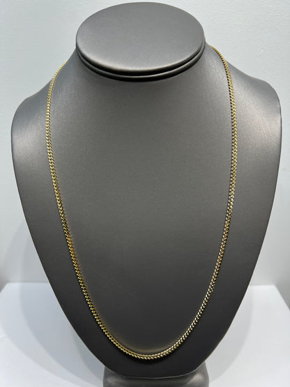 1265- NEW 14K Solid Miami Cuban Chain (3mm) W.G