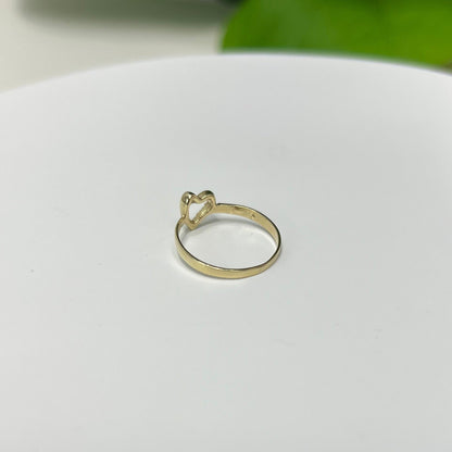 1457- NEW 10K Heart Women's Ring W.G