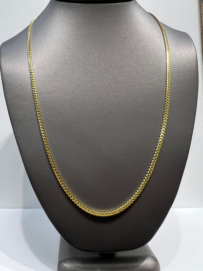 1265- NEW 14K Solid Miami Cuban Chain (3mm) W.G