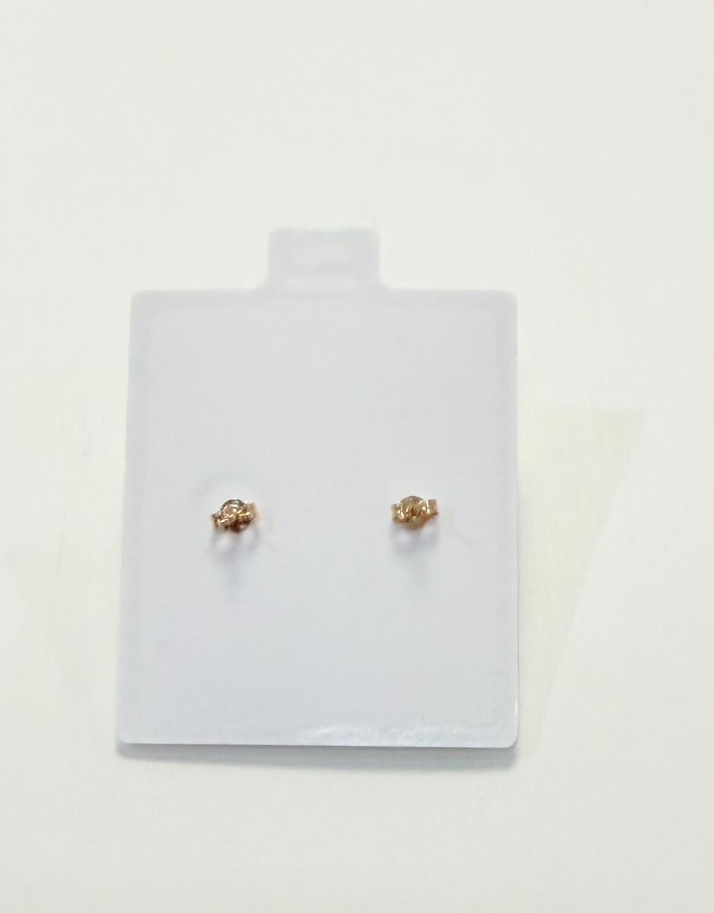 1699- NEW 14K Ball Stud Earrings (8mm)W.G