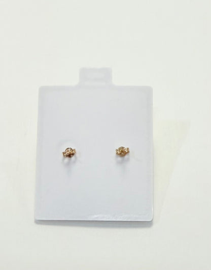 1699- NEW 14K Ball Stud Earrings (8mm)W.G