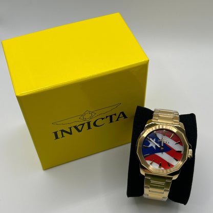 R23- NEW Puerto Rican Flag Invicta Watch - 42mm