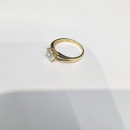 1638- NEW 10K Engagement Fancy Ring W.G