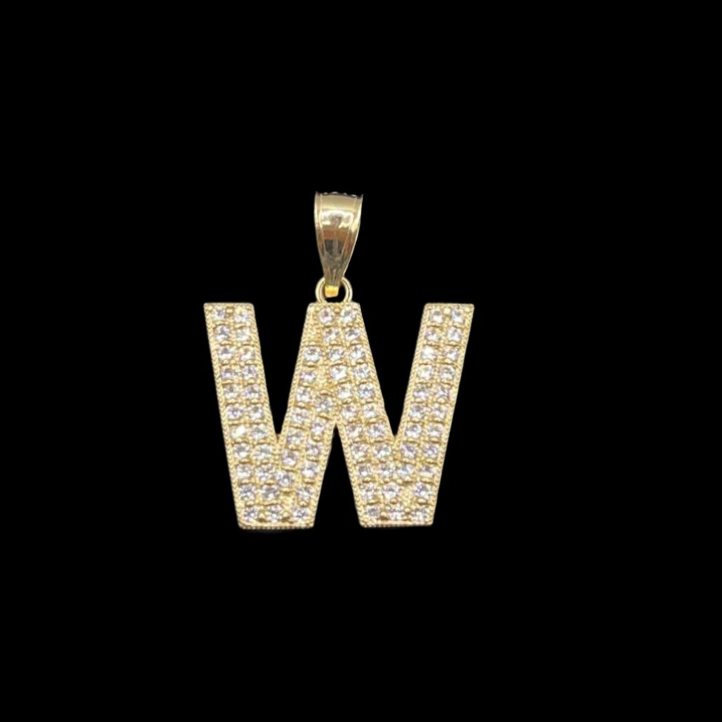 508- 14K Letter “W” Pendant