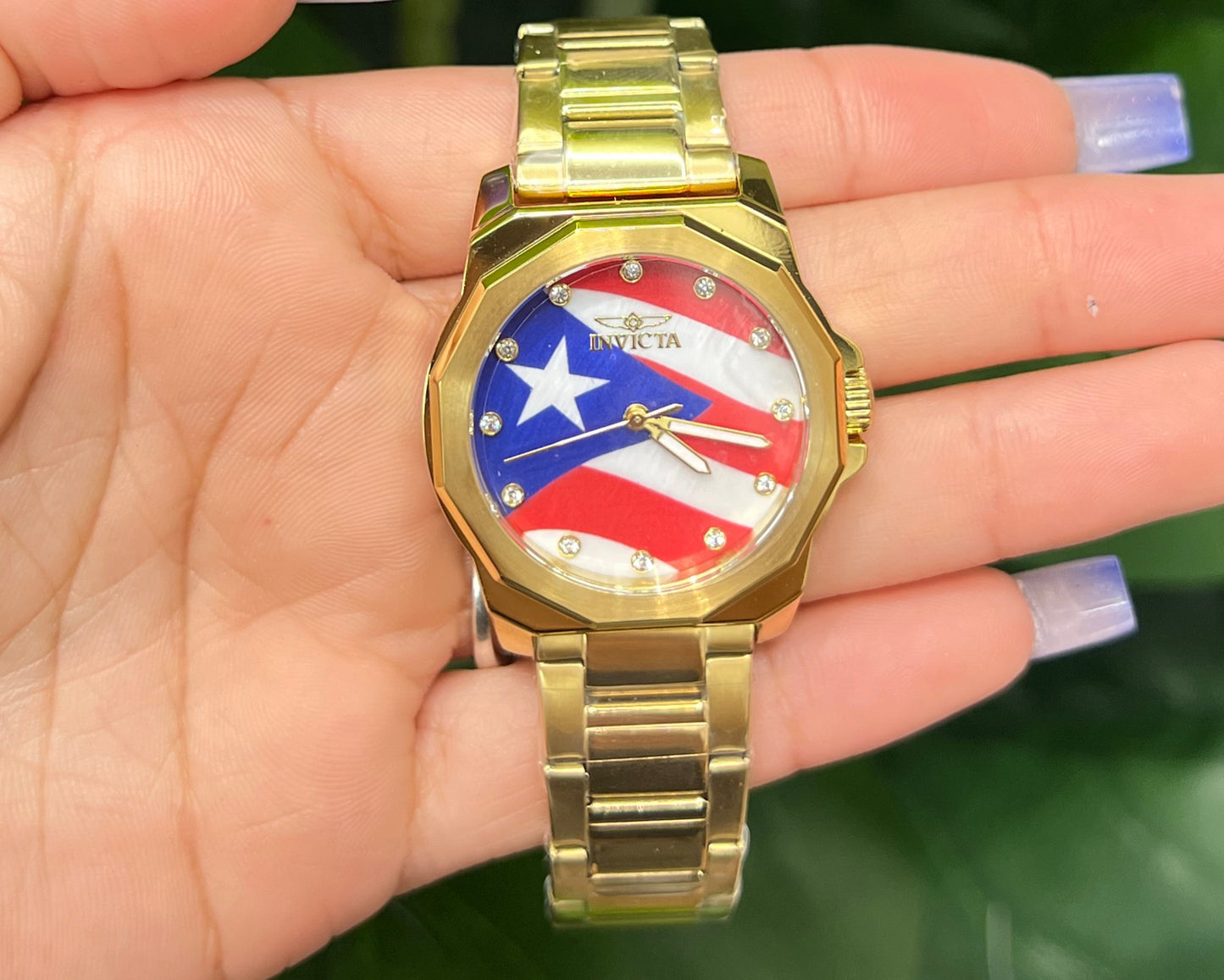 R33- Invicta Puerto Rico Women’s Watch w/ Mother of Pearl Dial 34mm W.G