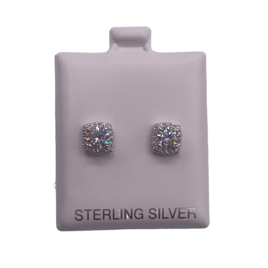 S539- .925 Square Stud Earrings